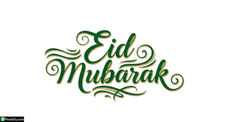 Eid Mubarak calligraphy design isolated on transparent background (11)