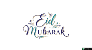 Eid Mubarak calligraphy design isolated on transparent background (12)