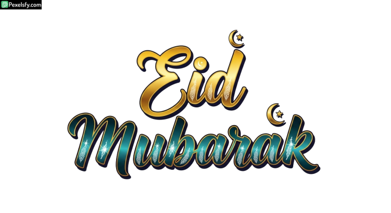 Eid Mubarak calligraphy design isolated on transparent background (14)