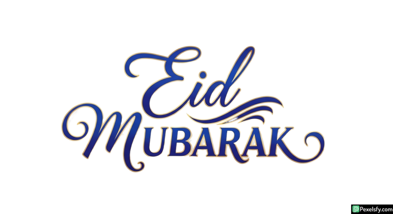 Eid Mubarak calligraphy design isolated on transparent background (15)