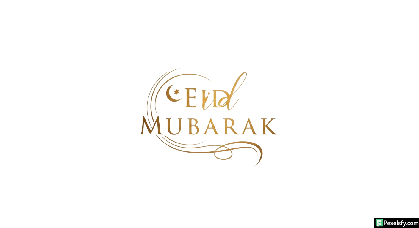Eid Mubarak calligraphy design isolated on transparent background (16)