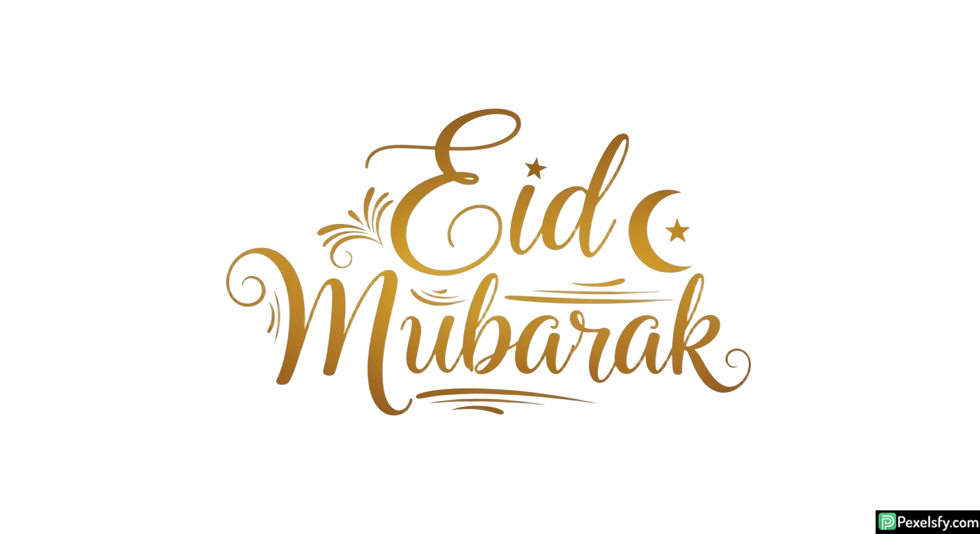 Eid Mubarak calligraphy design isolated on transparent background (17)