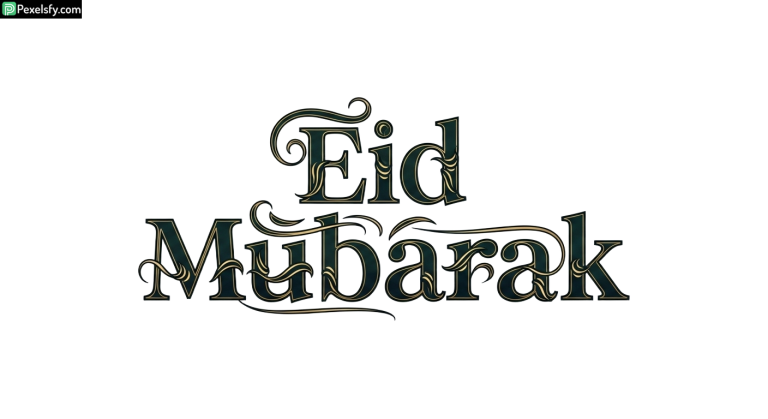 Eid Mubarak calligraphy design isolated on transparent background (19)