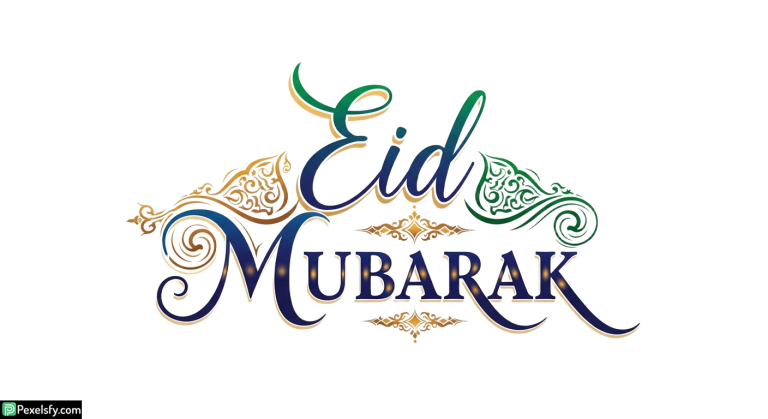 Eid Mubarak calligraphy design isolated on transparent background (20)