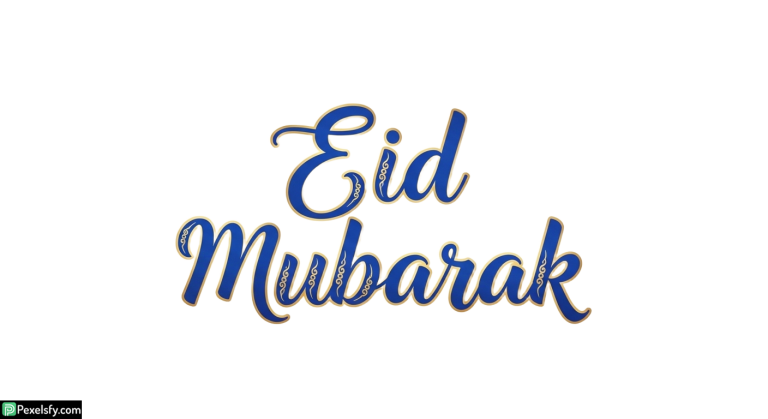 Eid Mubarak calligraphy design isolated on transparent background (22)