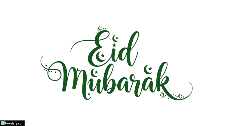 Eid Mubarak calligraphy design isolated on transparent background (26)