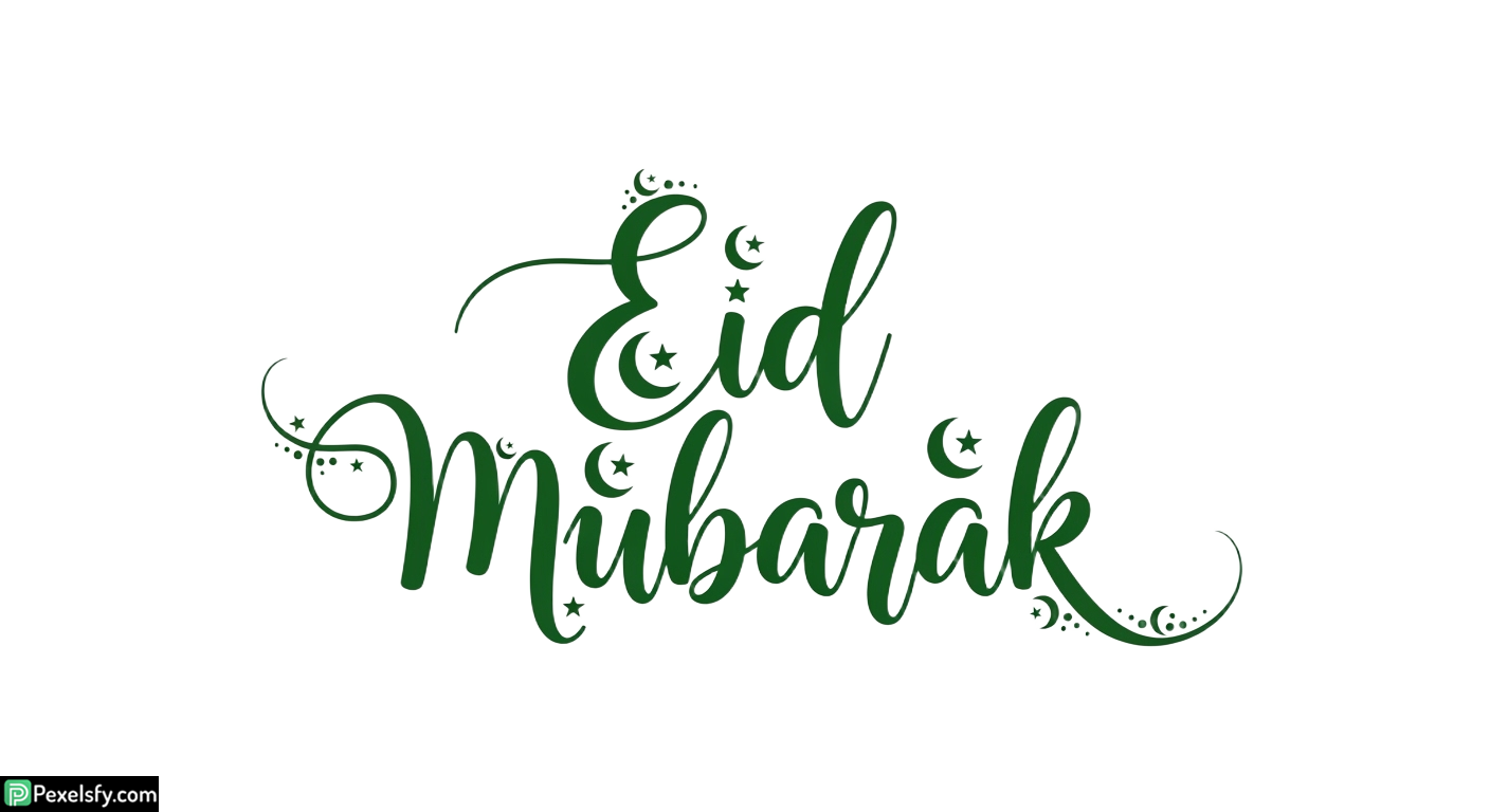 Eid Mubarak calligraphy design isolated on transparent background (26)
