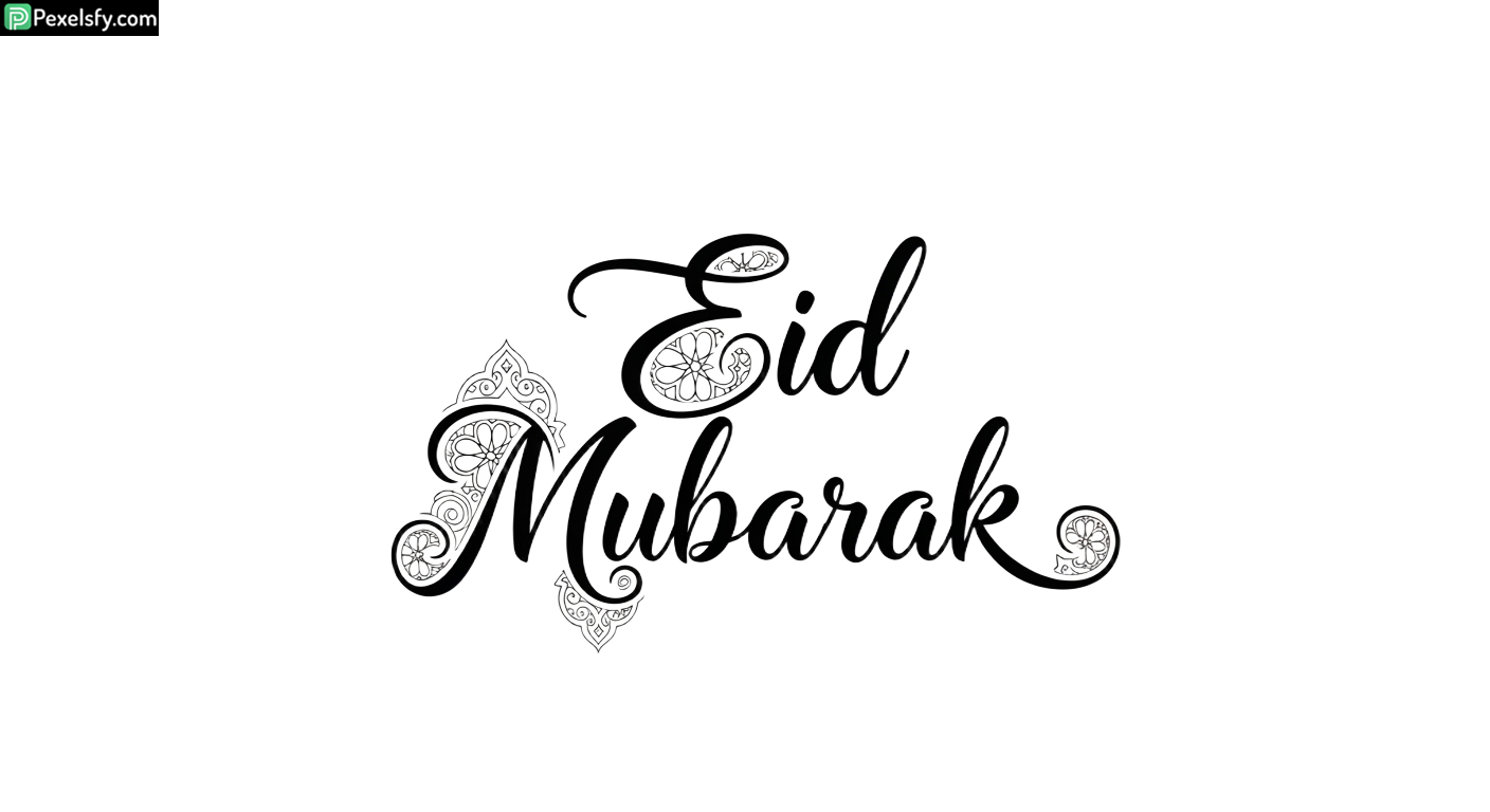 Eid Mubarak calligraphy design isolated on transparent background (30)