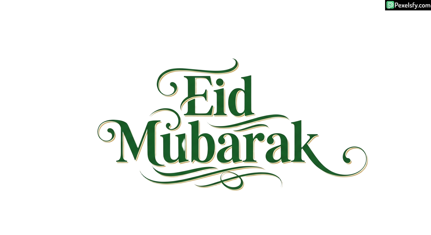 Eid Mubarak calligraphy design isolated on transparent background (31)