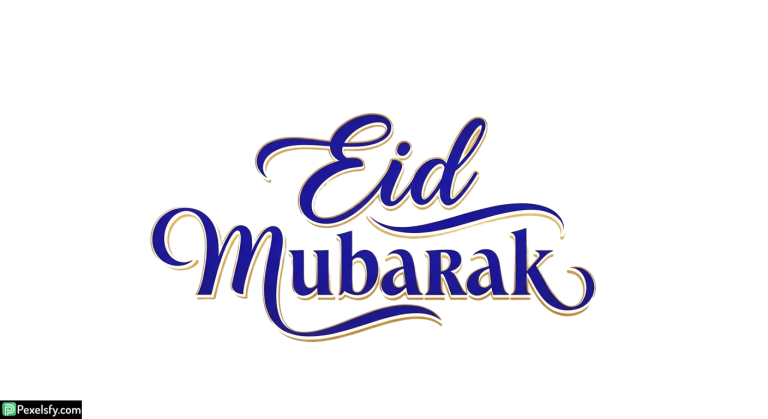 Eid Mubarak calligraphy design isolated on transparent background (32)