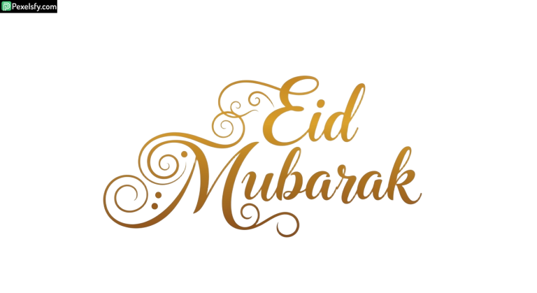 Eid Mubarak calligraphy design isolated on transparent background (34)