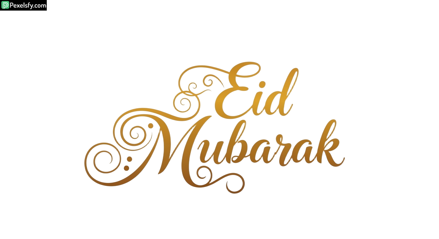 Eid Mubarak calligraphy design isolated on transparent background (34)