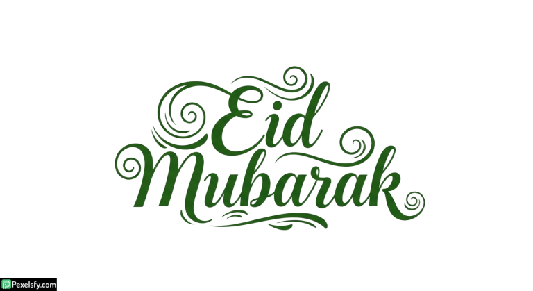 Eid Mubarak calligraphy design isolated on transparent background (35)