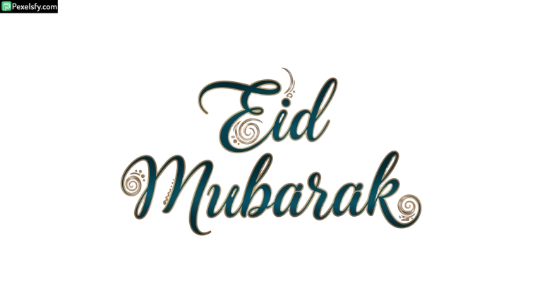 Eid Mubarak calligraphy design isolated on transparent background (36)