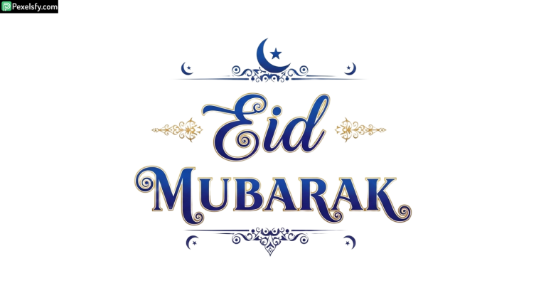 Eid Mubarak calligraphy design isolated on transparent background (37)