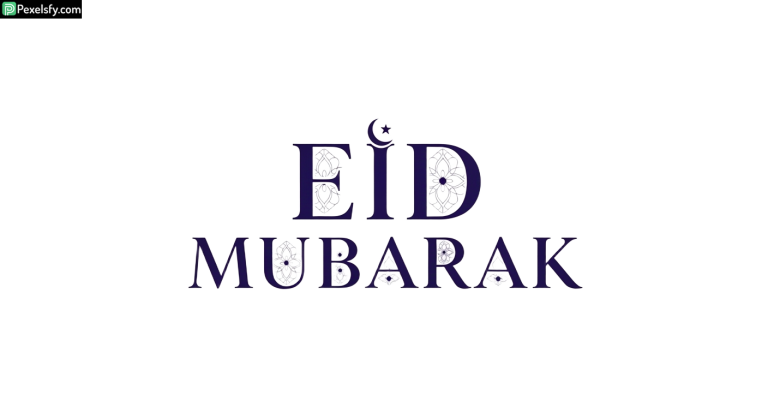 Eid Mubarak calligraphy design isolated on transparent background (4)