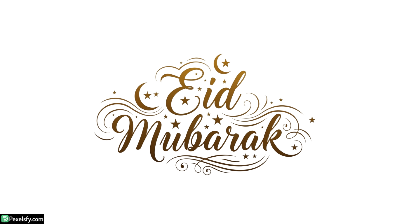 Eid Mubarak calligraphy design isolated on transparent background (5)