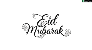Eid Mubarak calligraphy design isolated on transparent background (8)