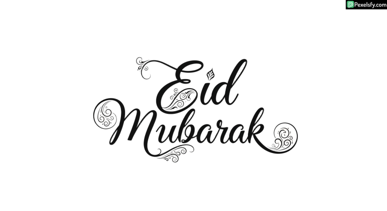Eid Mubarak calligraphy design isolated on transparent background (8)