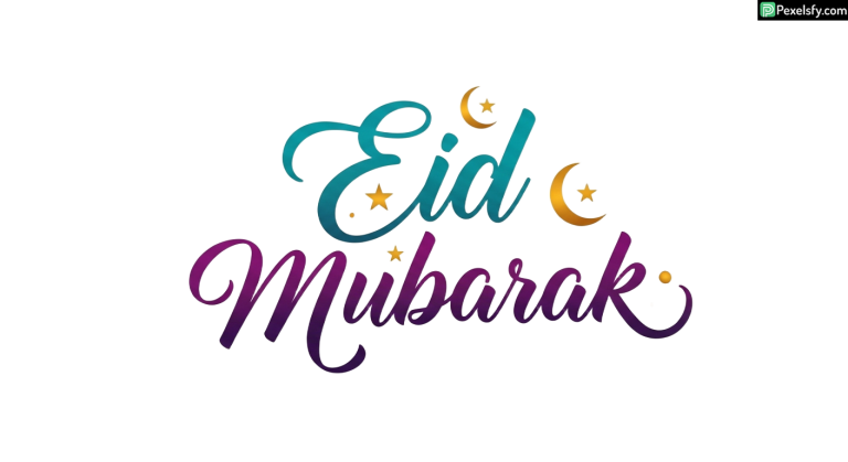Eid Mubarak calligraphy greeting isolated on transparent background (1)