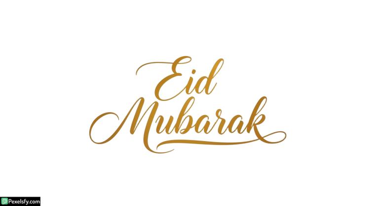 Eid Mubarak calligraphy greeting isolated on transparent background (12)