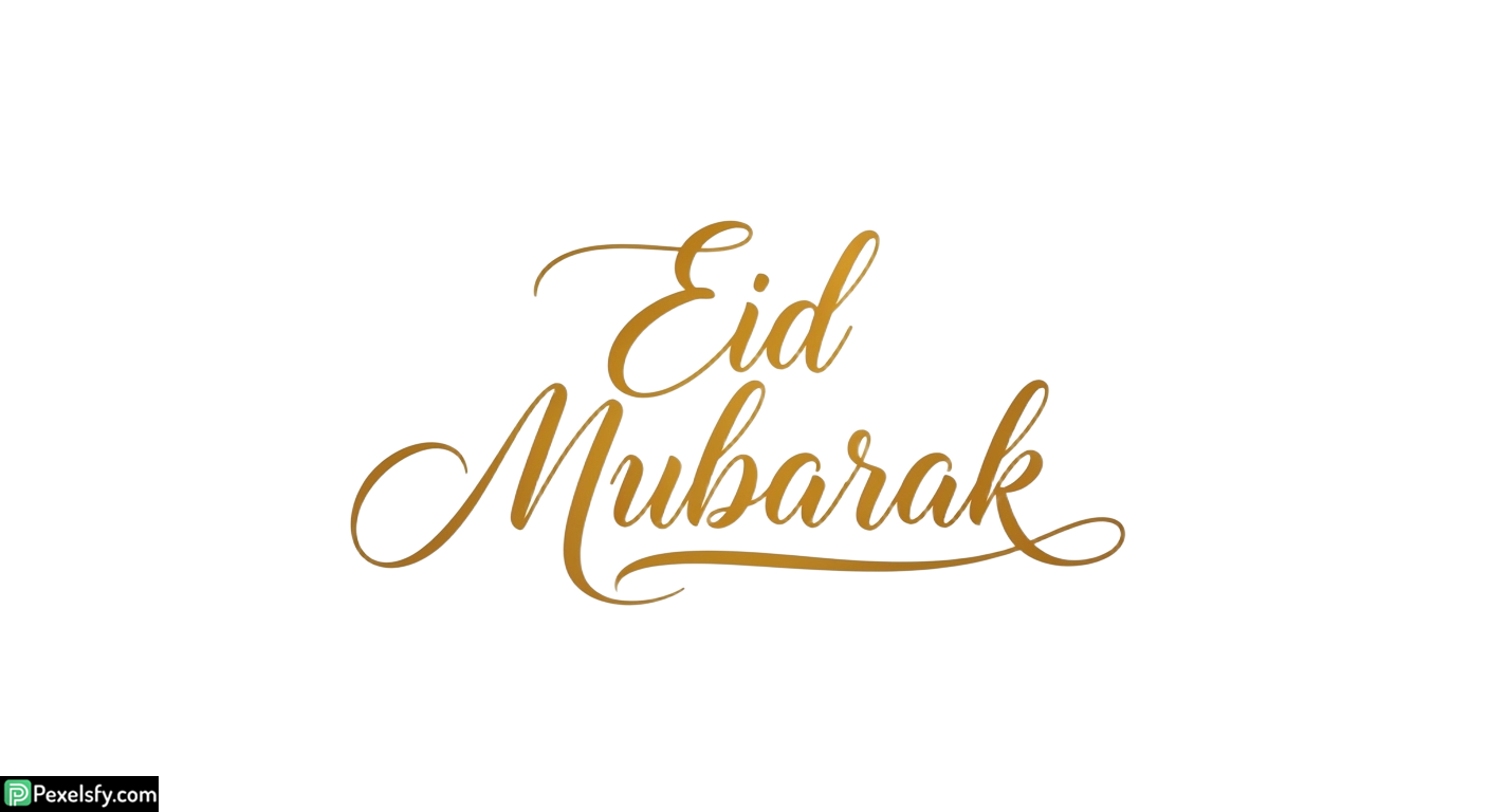 Eid Mubarak calligraphy greeting isolated on transparent background (12)