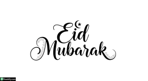 Eid Mubarak calligraphy greeting isolated on transparent background (14)