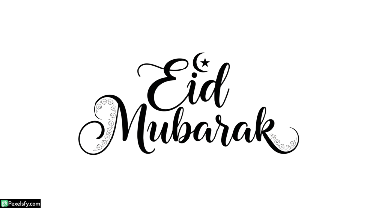 Eid Mubarak calligraphy greeting isolated on transparent background (14)