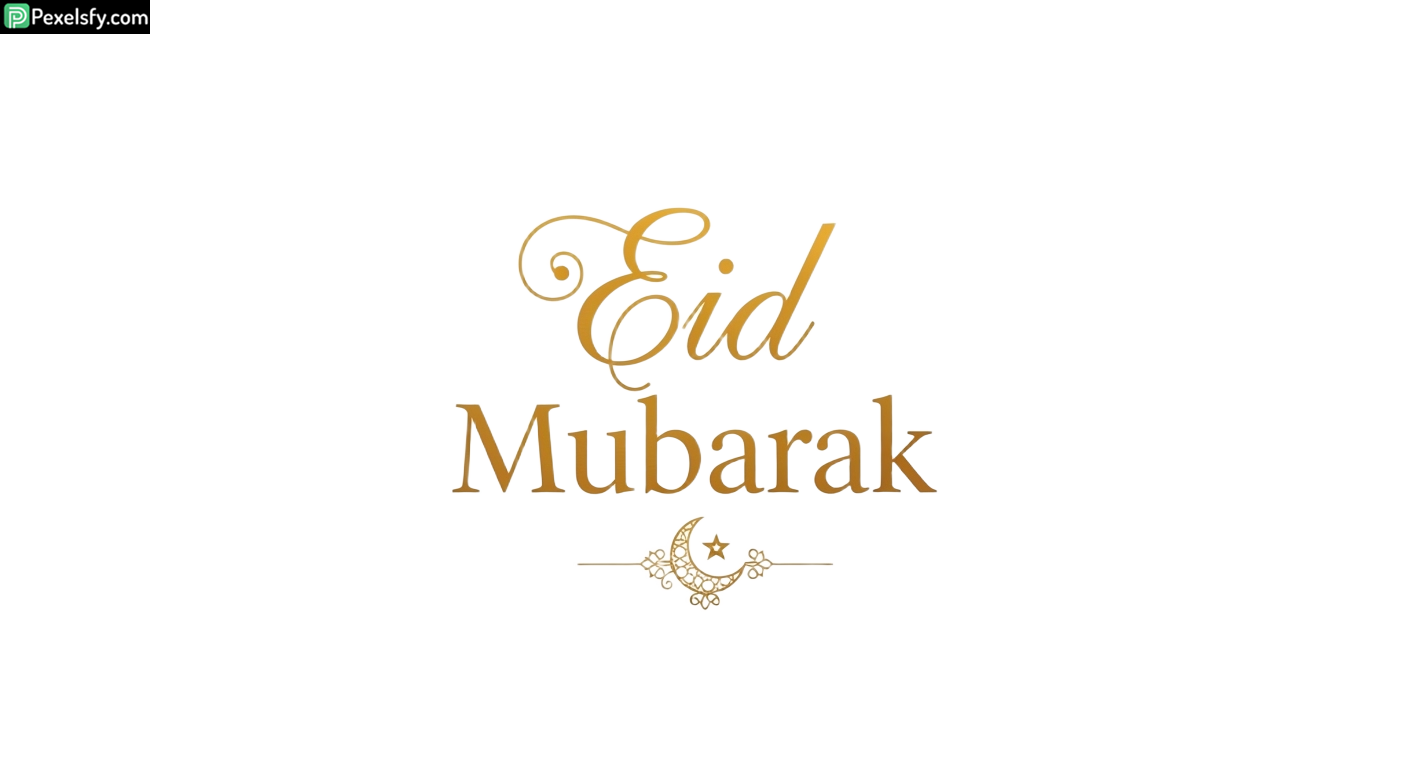 Eid Mubarak calligraphy greeting isolated on transparent background (15)