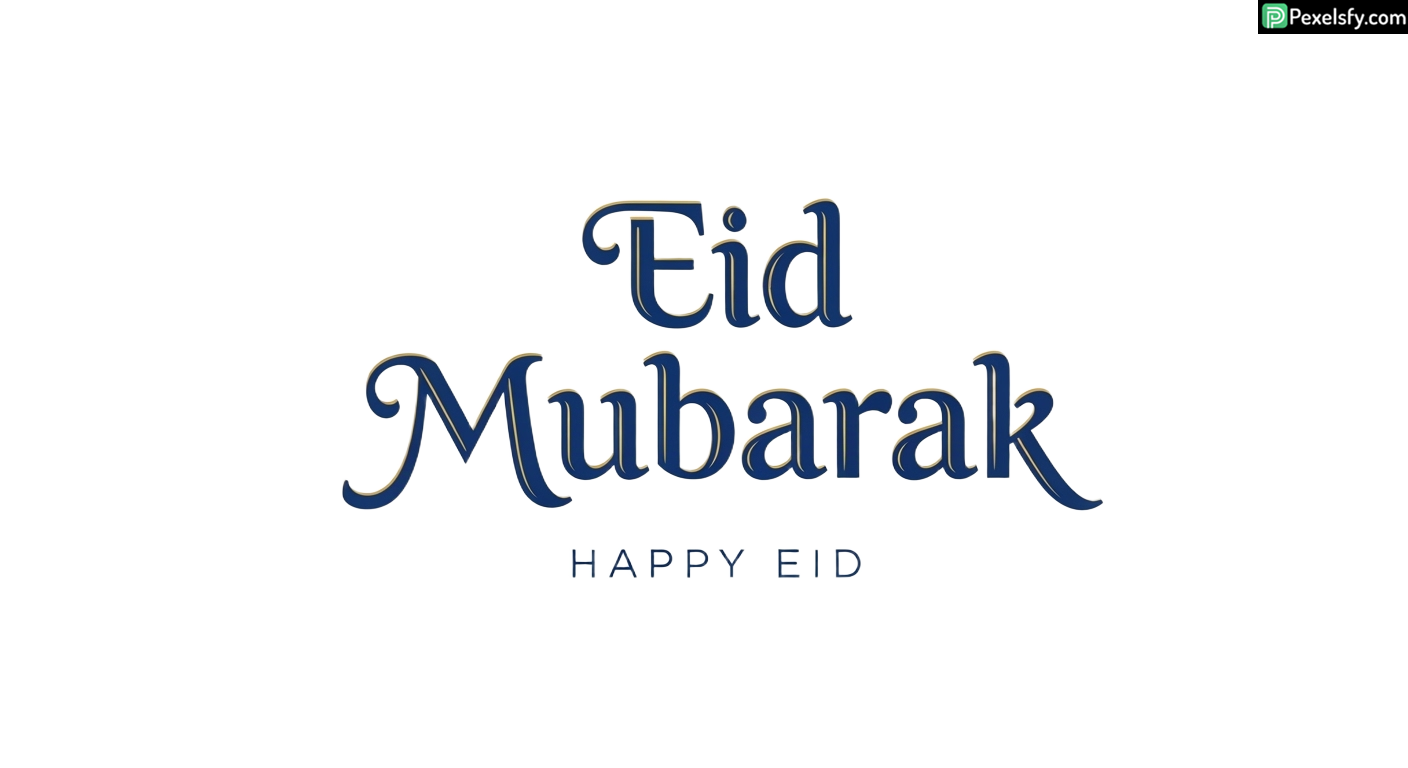 Eid Mubarak calligraphy greeting isolated on transparent background (16)