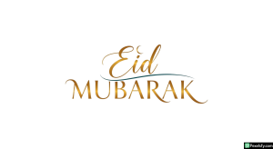 Eid Mubarak calligraphy greeting isolated on transparent background (17)