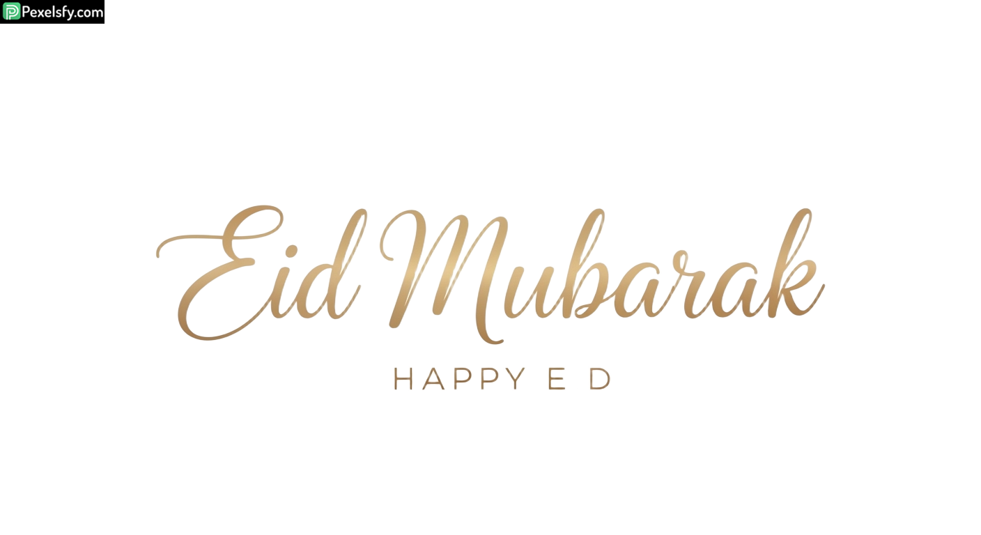 Eid Mubarak calligraphy greeting isolated on transparent background (20)