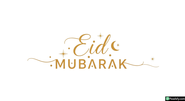 Eid Mubarak calligraphy greeting isolated on transparent background (21)