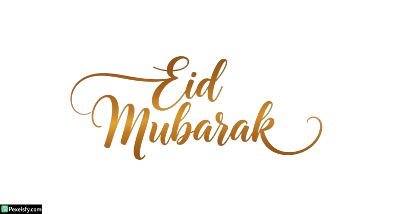 Eid Mubarak calligraphy greeting isolated on transparent background (22)