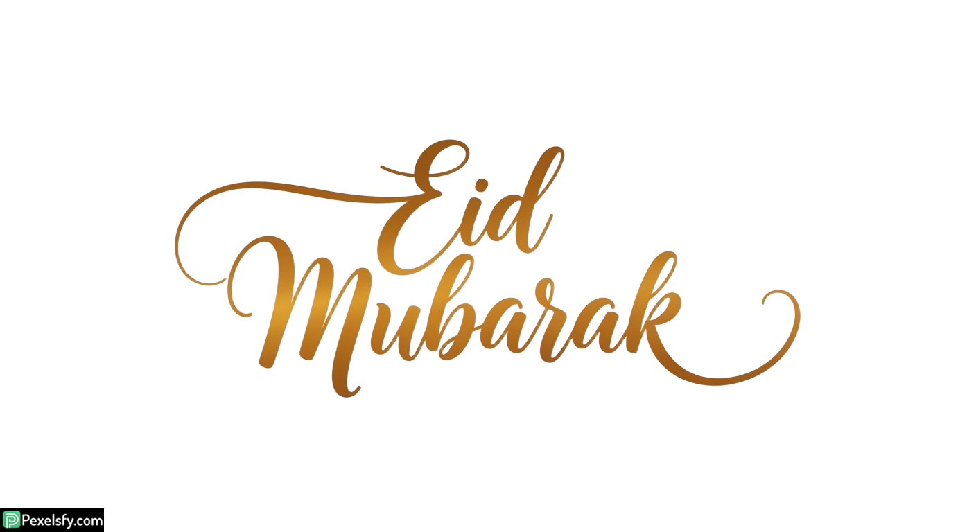 Eid Mubarak calligraphy greeting isolated on transparent background (22)
