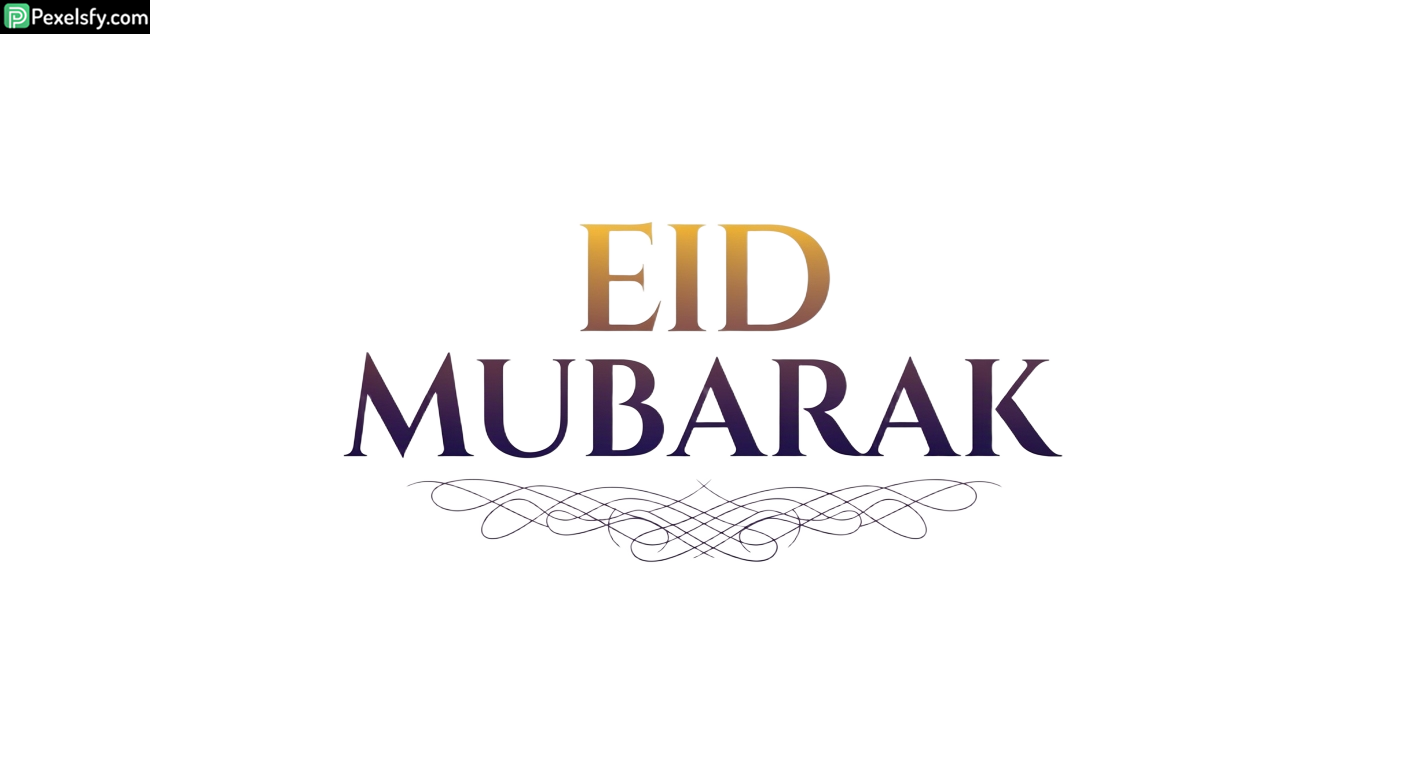 Eid Mubarak calligraphy greeting isolated on transparent background (23)