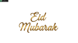 Eid Mubarak calligraphy greeting isolated on transparent background (33)