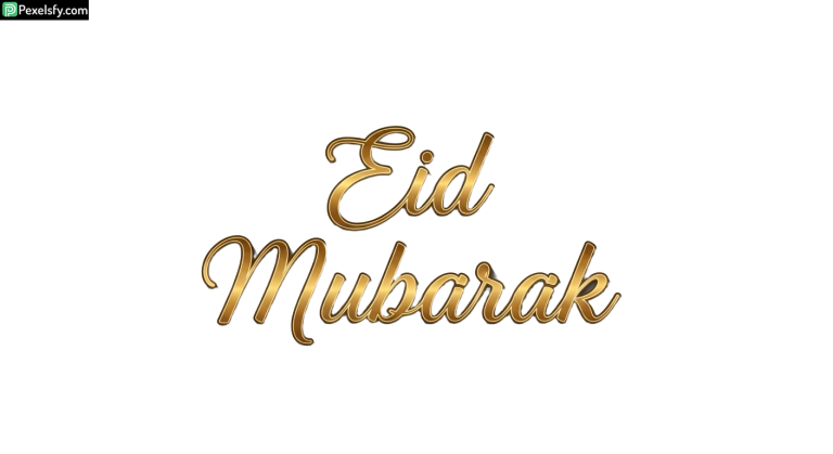 Eid Mubarak calligraphy greeting isolated on transparent background (33)