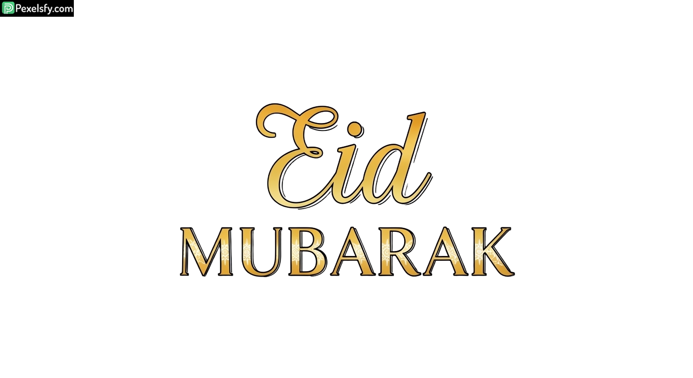 Eid Mubarak calligraphy greeting isolated on transparent background (34)