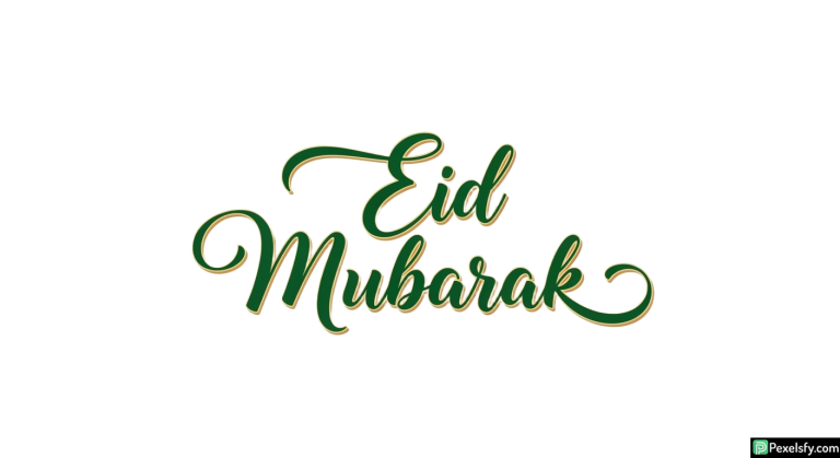 Eid Mubarak calligraphy greeting isolated on transparent background (35)