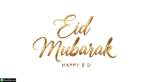 Eid Mubarak calligraphy greeting isolated on transparent background (37)