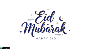 Eid Mubarak calligraphy greeting isolated on transparent background (42)