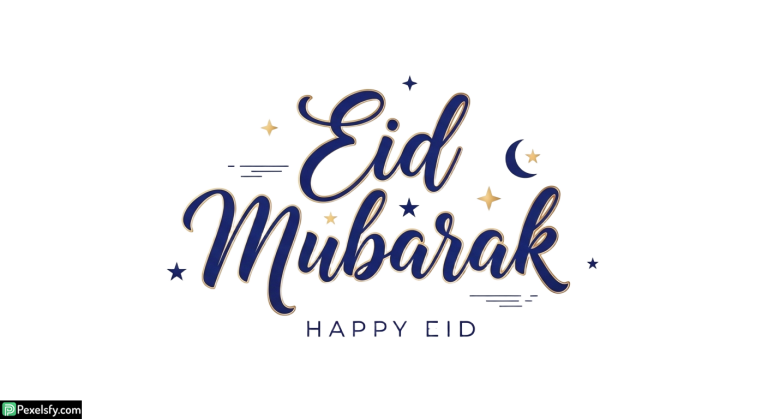 Eid Mubarak calligraphy greeting isolated on transparent background (42)