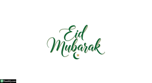 Eid Mubarak calligraphy greeting isolated on transparent background (43)