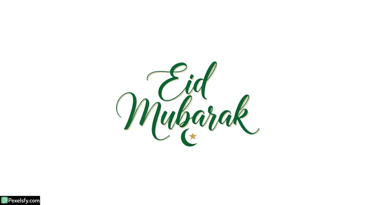 Eid Mubarak calligraphy greeting isolated on transparent background (43)