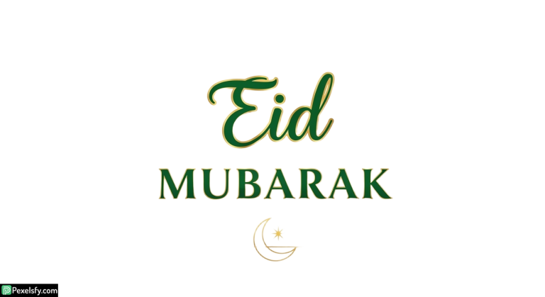 Eid Mubarak calligraphy greeting isolated on transparent background (44)