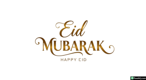 Eid Mubarak calligraphy greeting isolated on transparent background (45)