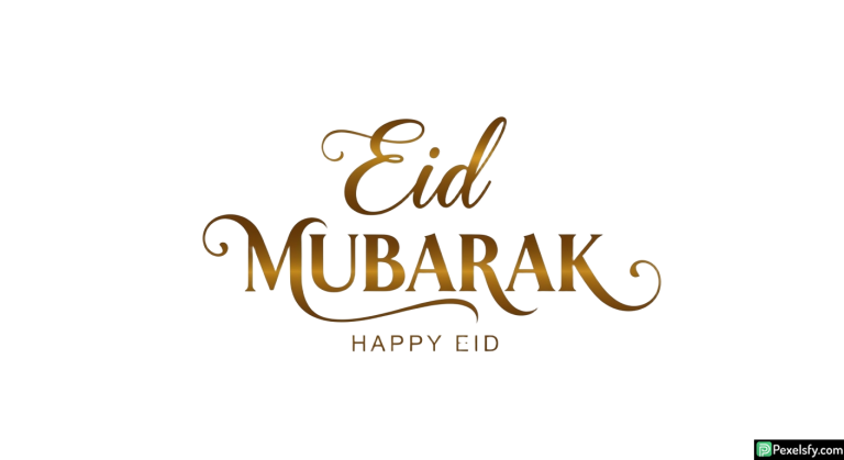 Eid Mubarak calligraphy greeting isolated on transparent background (45)
