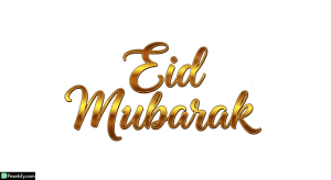 Eid Mubarak calligraphy greeting isolated on transparent background (46)