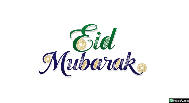 Eid Mubarak calligraphy greeting isolated on transparent background (47)
